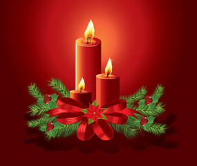 Vector christmas greeting card