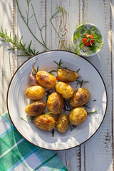 Roasted potato with rosemary and garlic