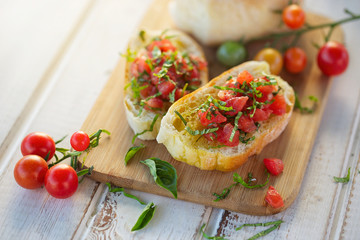 Bruschetta with tomato