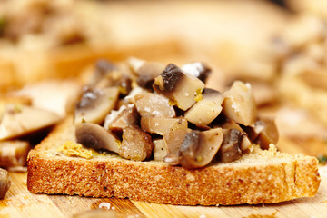 Mushroom bruschetta