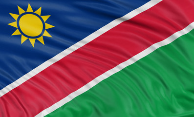 3D Namibia flag