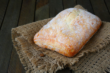 fresh Italian ciabatta, bread