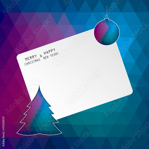 &quot;Blank Christmas Greeting Card&quot; Stock image and royalty-free vector files on Fotolia.com - Pic