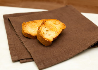 slice of grilled baguette