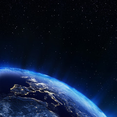 Fototapeta na wymiar Europe from space