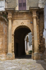 Historical palace. Ugento. Puglia. Italy.