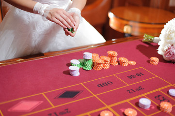 Bride in Casino
