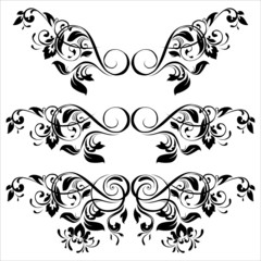 A tattoo of a flower 1. Vector