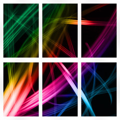 Graphic collage of line