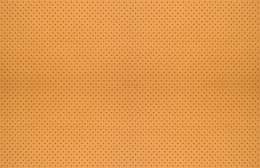 Beige Perforated Artificial Leather Background Texture