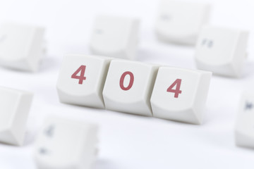 Webpage not found concept