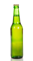 The bottle of light lager beer