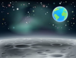 Naklejka premium Moon space earth background 2013 C5