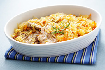 porkneck with sauerkraut