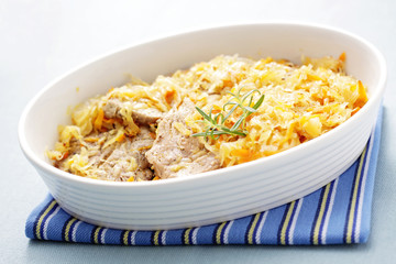 porkneck with sauerkraut