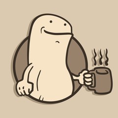 Funny hot coffee