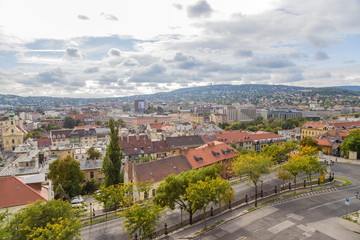 Fototapeta na wymiar Budapest. View of Buda and Óbuda