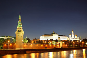 Moscow Kremlin at night