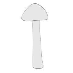 cartoon image of mushroom (eatable)