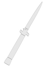 cartoon image of street knife