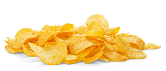 Golden appetizing chips