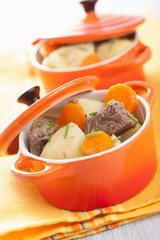 beef stew with potato and carrot