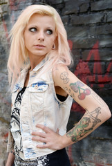 Tattoo Woman Retro Style