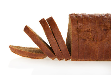 The rye bread slices