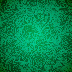 Fototapeta na wymiar Seamless abstract hand-drawn waves pattern, wavy background