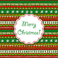 Christmas ornamental card
