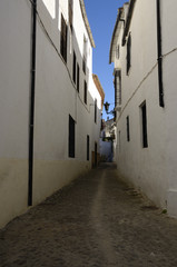 Fototapeta na wymiar Biały ulica w Ronda, Andaluzja, Hiszpania