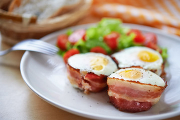 eggs and bacon