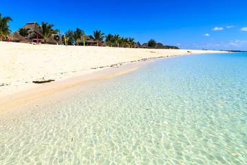 Beach of a resort on a tropical island