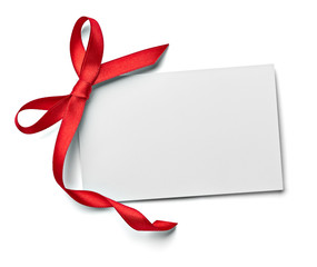 ribbon bow card note chirstmas celebration greeting