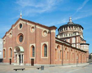 Fototapeta premium Chiesa di Santa Maria delle Grazie(1497), Milan, Italy