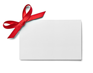ribbon bow card note chirstmas celebration greeting