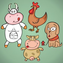 fully editable vector illustration animals