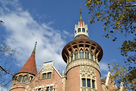 Casa de les Punxes or Casa Terrades in Barcelona, Spain