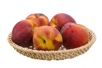Bright ripe peaches