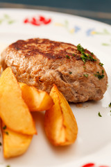 cutlet with potatoes