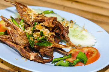Mouth of Duck fried garlic