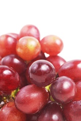 red grape on isolated white background