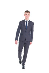 young handsome man in a classic suit
