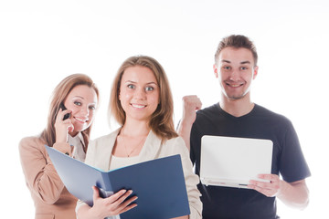 Fototapeta premium team of young and successful business people