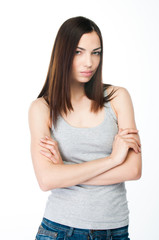 Fototapeta premium portrait of a young and beautiful woman