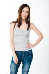 portrait of a young and beautiful woman