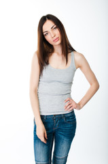 portrait of a young and beautiful woman