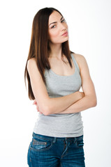 portrait of a young and beautiful woman