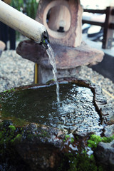 Japanese cho-zu water bamboo