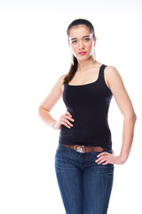 portrait of a young and beautiful woman